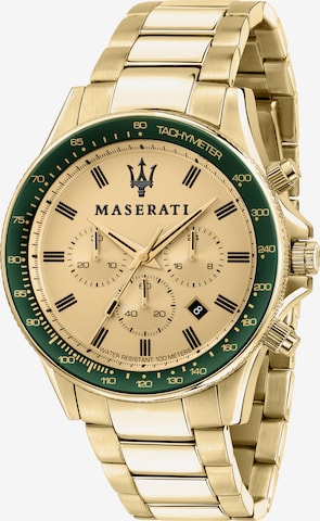 Maserati Analoog horloge 'MIYOTA JS25' in Goud: voorkant