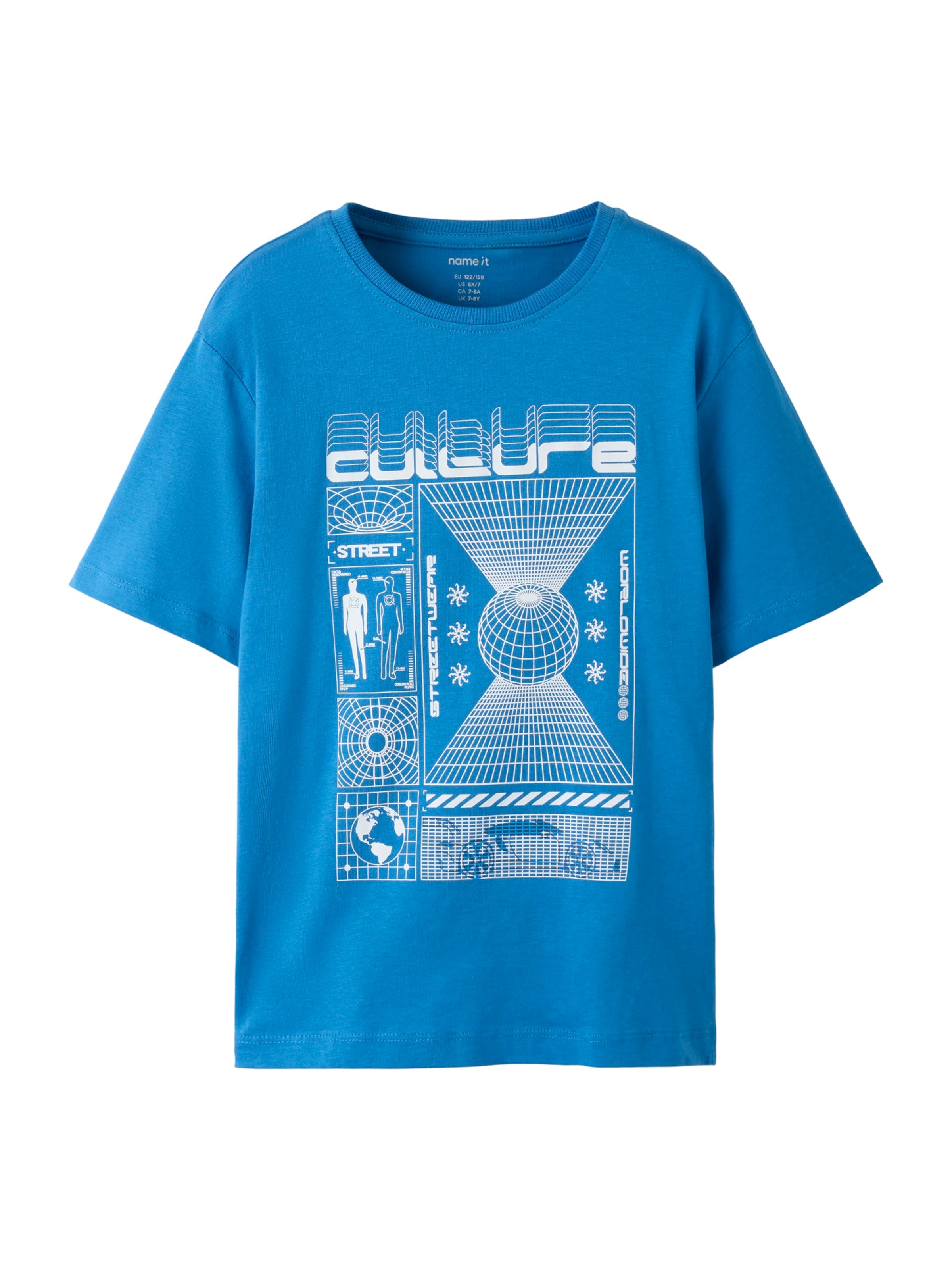NAME IT Póló - kék: elől