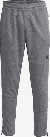 Spyder Workout Pants in Grey: front