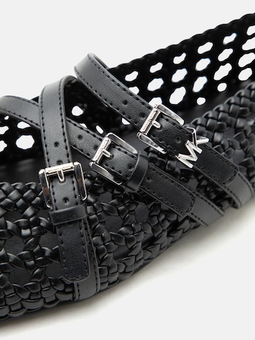 MICHAEL Michael Kors Bokaszíj balerina 'INDY' - fekete