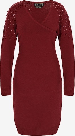 faina Knitted dress 'Fashion Look' in Red: front