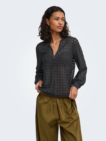 JDY Bluse 'JDYAVERY' i sort: forside