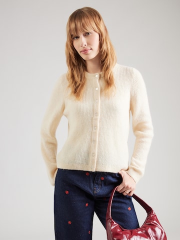 VILA Вязаная кофта 'VILory' в Бежевый: спереди