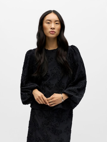 OBJECT Bluse 'OBJLULA' in Schwarz: Vorderseite