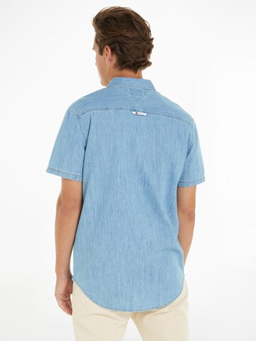 Tommy Jeans Regular Fit Hemd in Blau