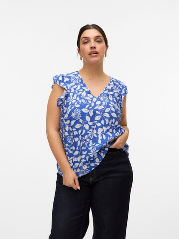 Chemisier 'VMCVera' Vero Moda Curve en bleu : devant