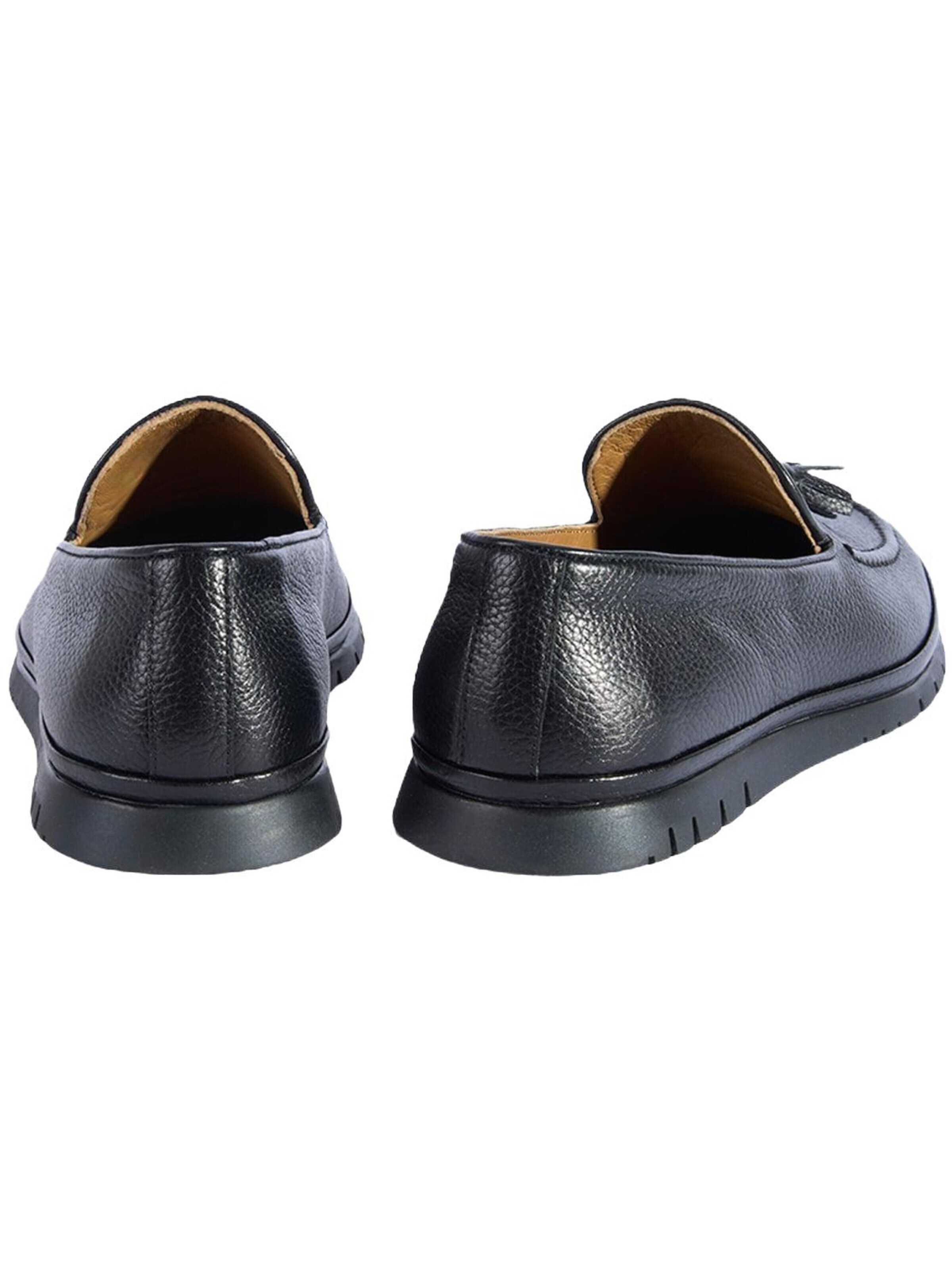 Desa Moccasin 'Quastenloafer' in Black