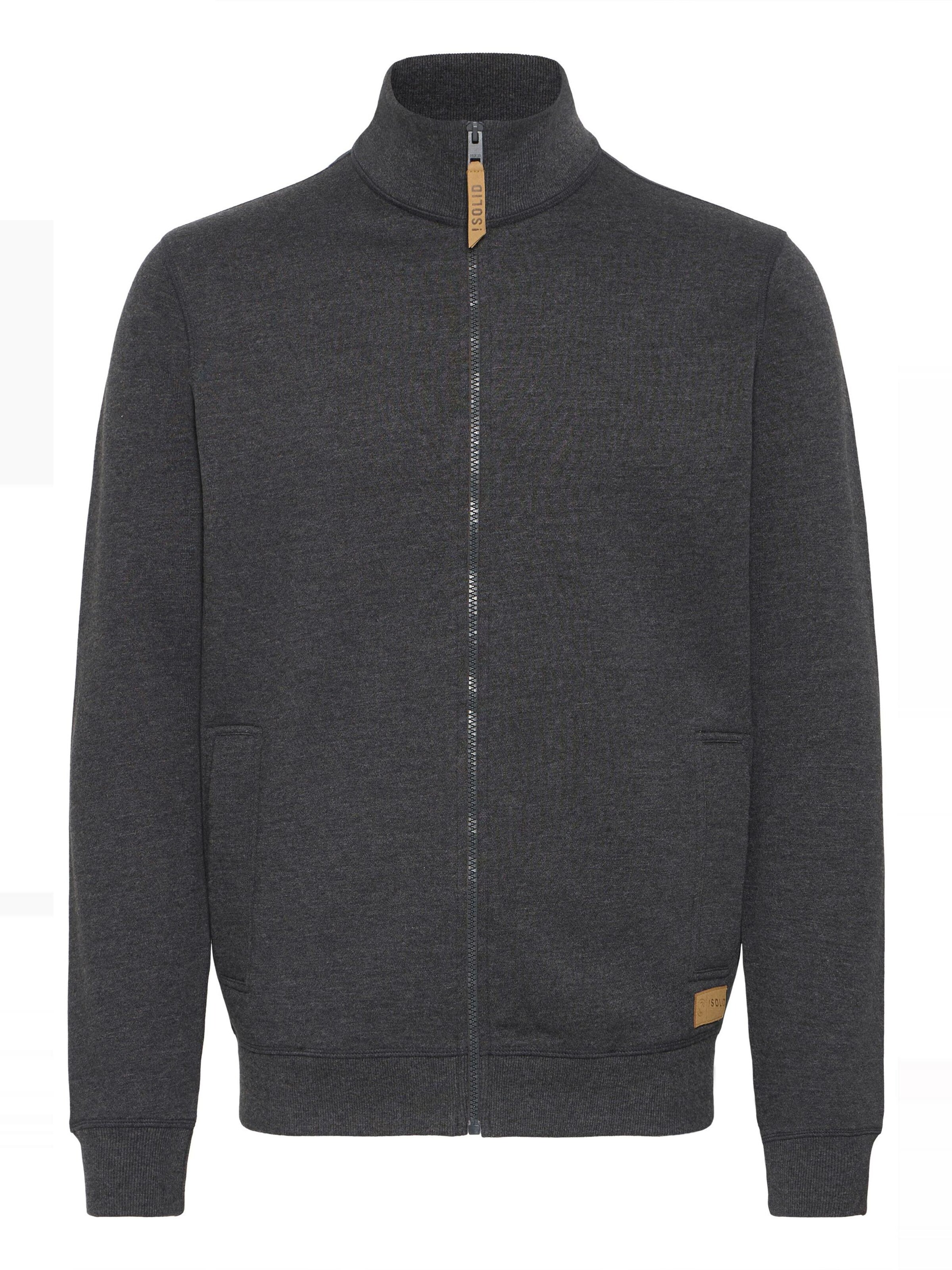 Giacca di felpa 'SDarnol' di !Solid in grigio: frontale