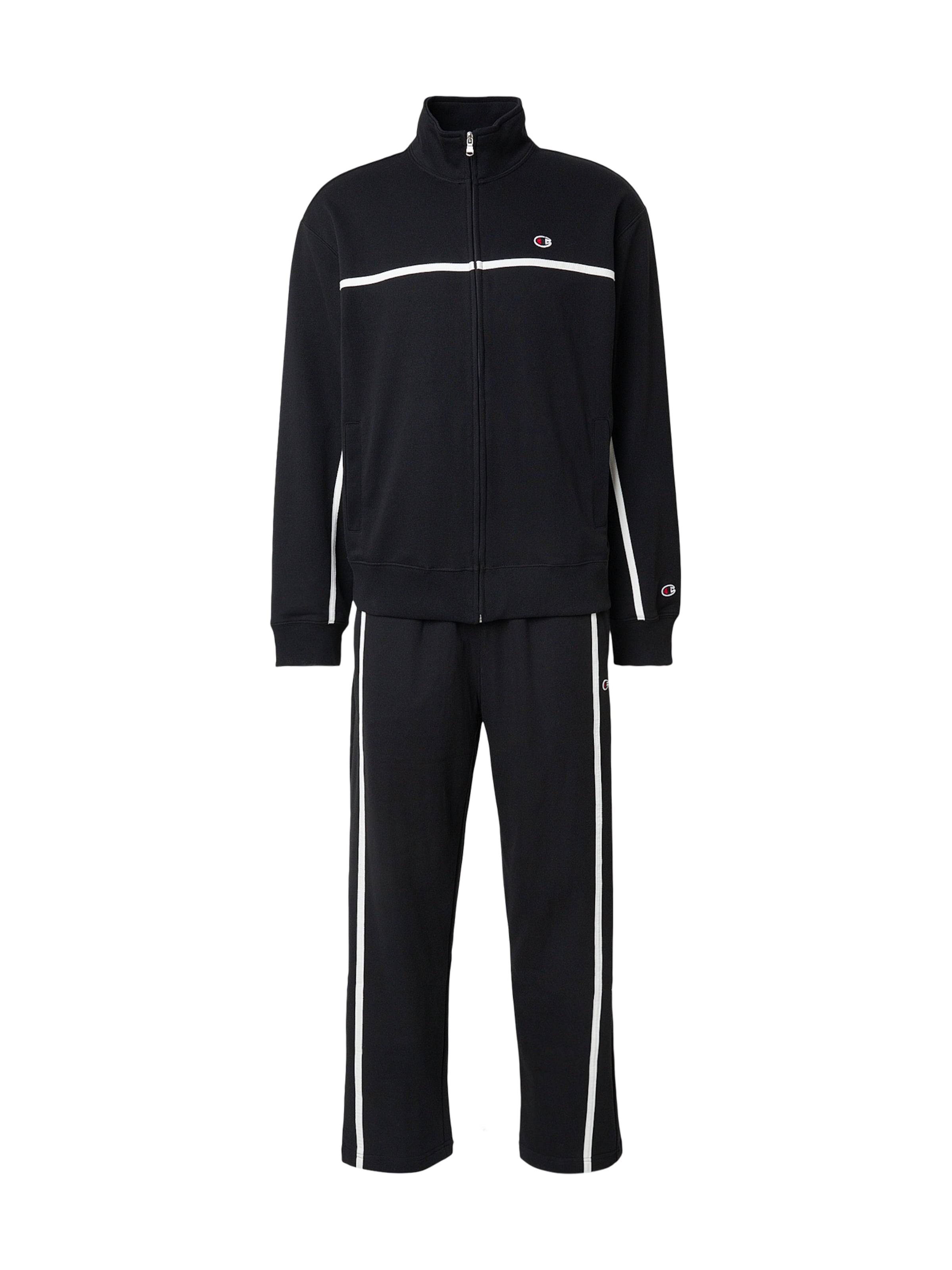 Champion Authentic Athletic Apparel Костюм для бега в Черный / Белый, Обзор товара