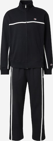 Champion Authentic Athletic ApparelJogging komplet - crna boja: prednji dio