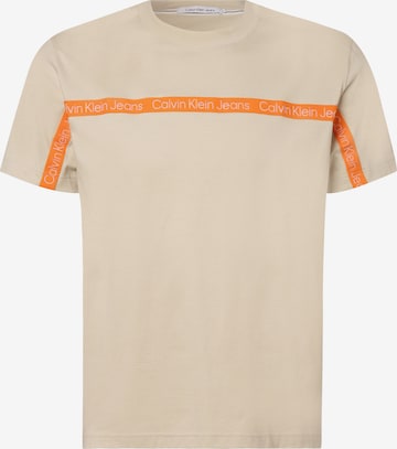 Calvin Klein Big & Tall T-Shirt in Beige: predná strana