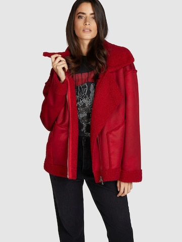 MARC AUREL Between-Season Jacket in Red: front