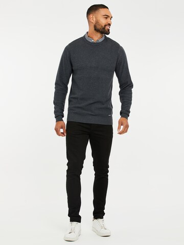 Threadbare Pullover 'Andy' in Grau