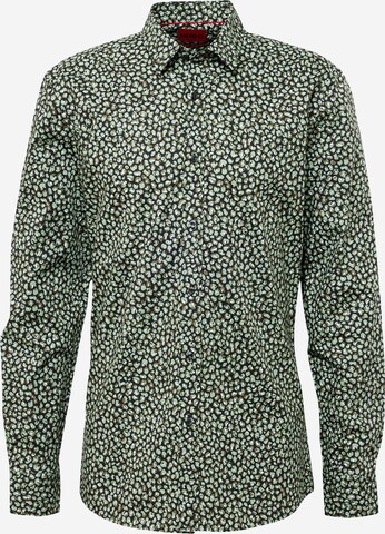 HUGO - Ajuste regular Camisa 'Elisha02' en verde: frente