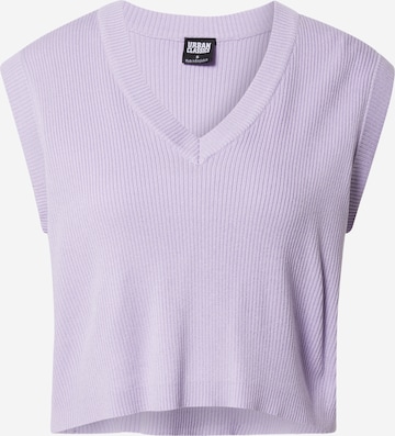 Urban Classics Knitted Top in Purple: front