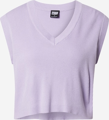 Top in maglia di Urban Classics in lilla: frontale