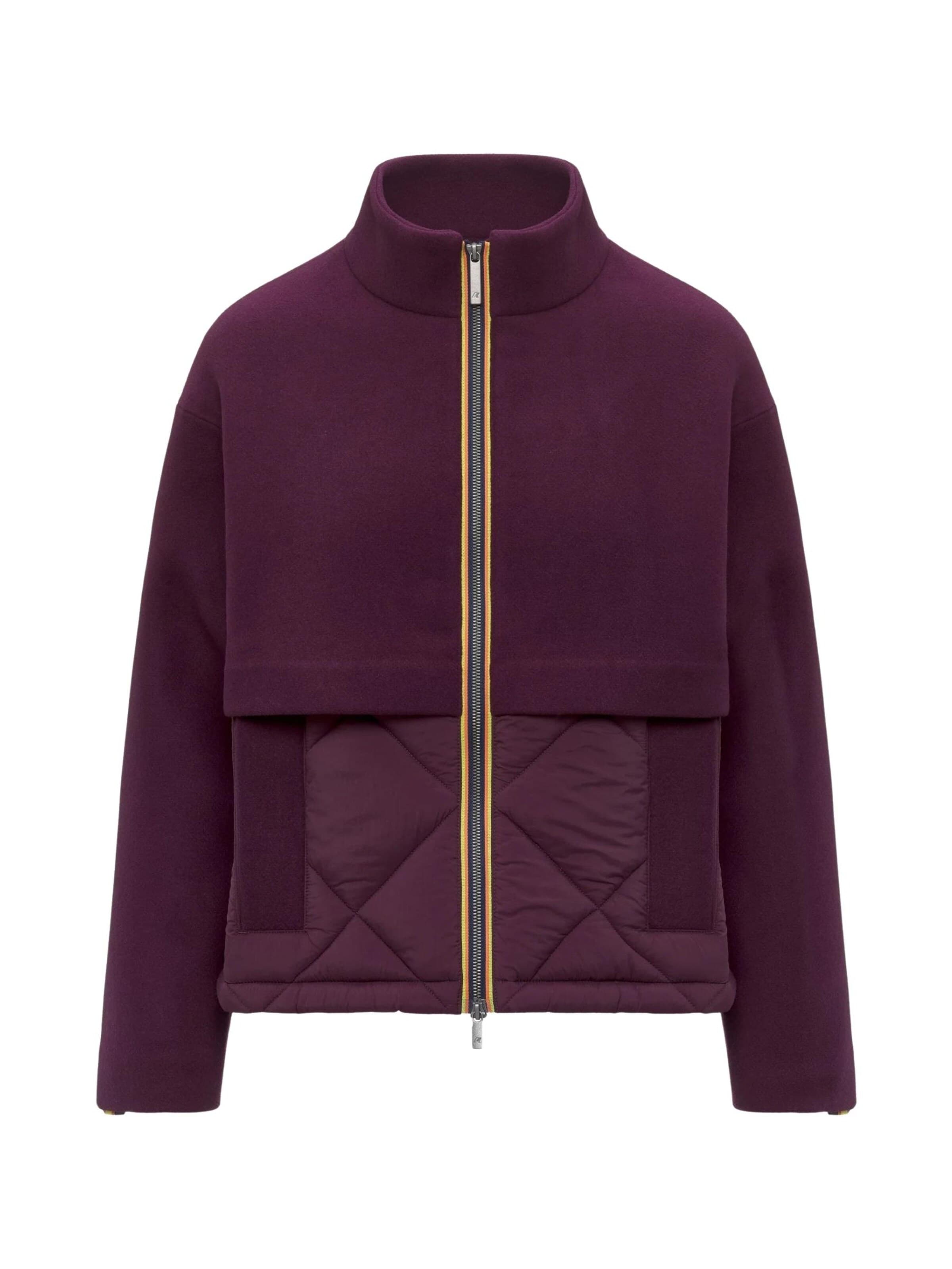 K-Way Winterjas 'K-WAY MANDIE WOOL NYLON WARM GIUBBINO' in Rood: voorkant