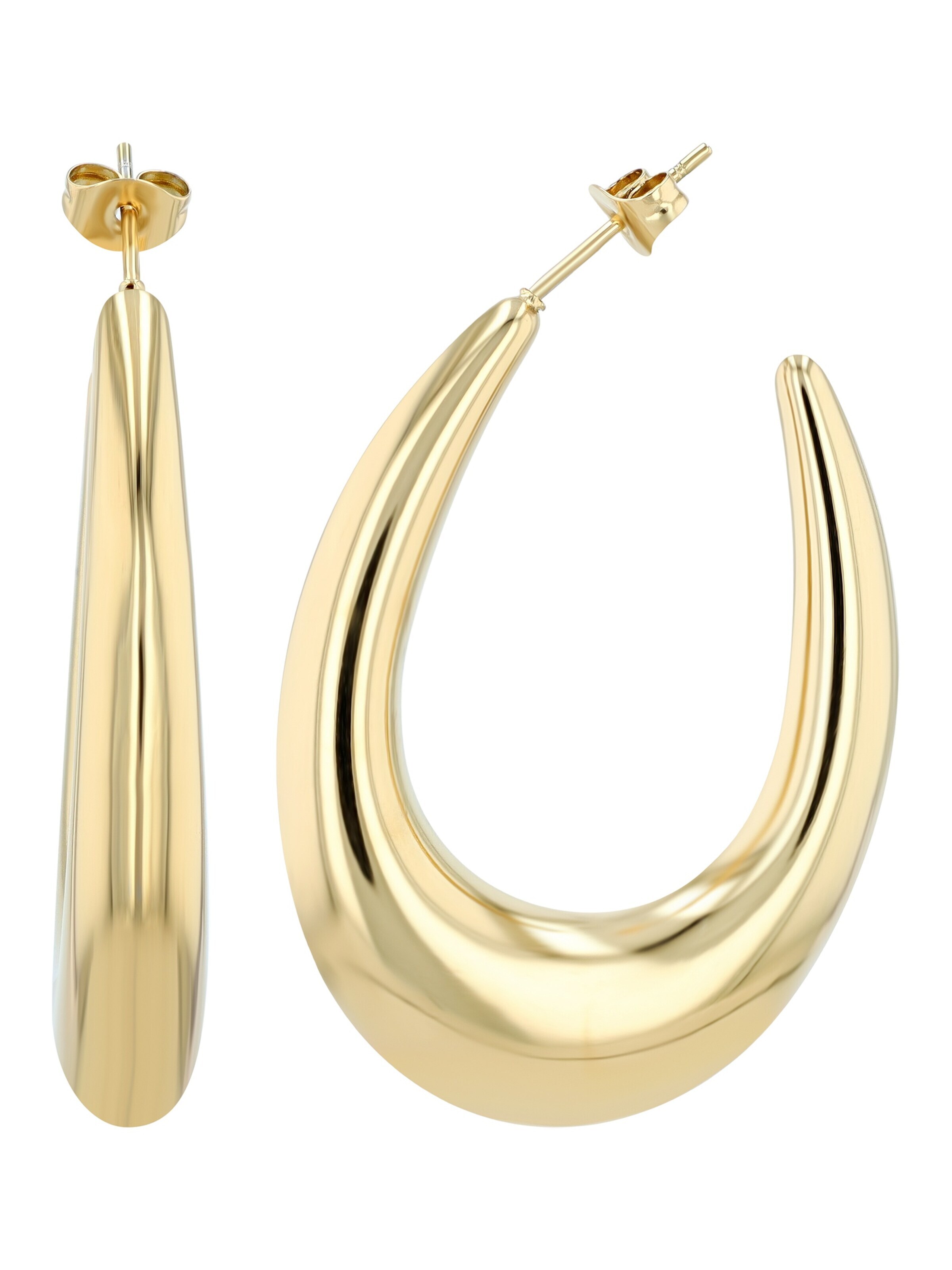 Akzent Earrings '"Abiba" aus langlebigem Edelstahl, wasserfest' in Gold