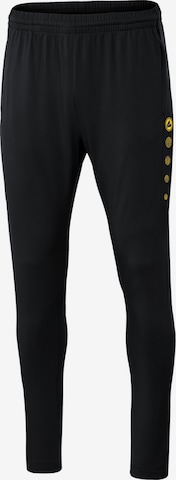 JAKO Workout Pants in Black: front