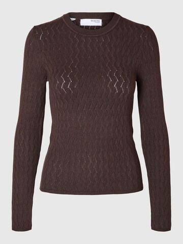 Pull-over SELECTED FEMME en marron