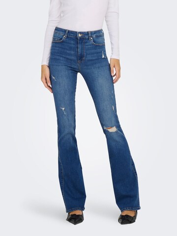 ONLY Flared Jeans 'JOSIE' in Blauw: voorkant