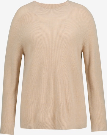 Ulla Popken Sweater in Beige: front