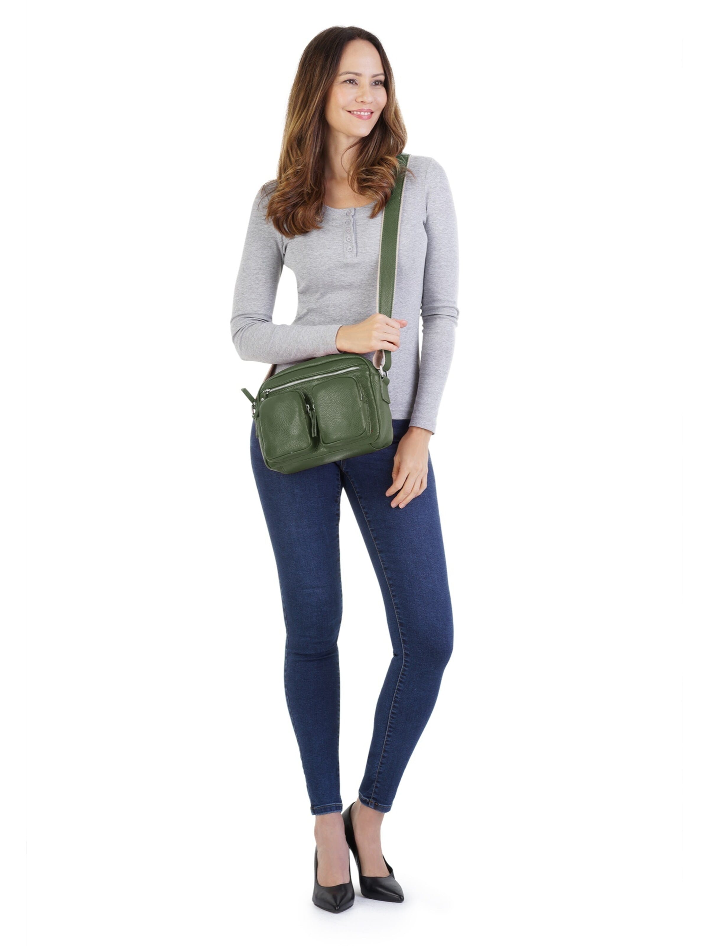 Sac à bandoulière Samantha Look en vert : devant