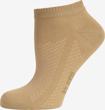 ELBEO Sneakersocken ' 3er-Pack Breathable ' in Beige