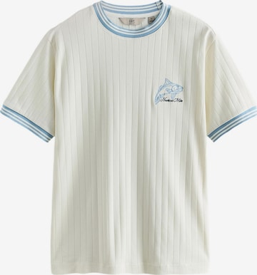 T-Shirt 'Ringer' Next en blanc : devant