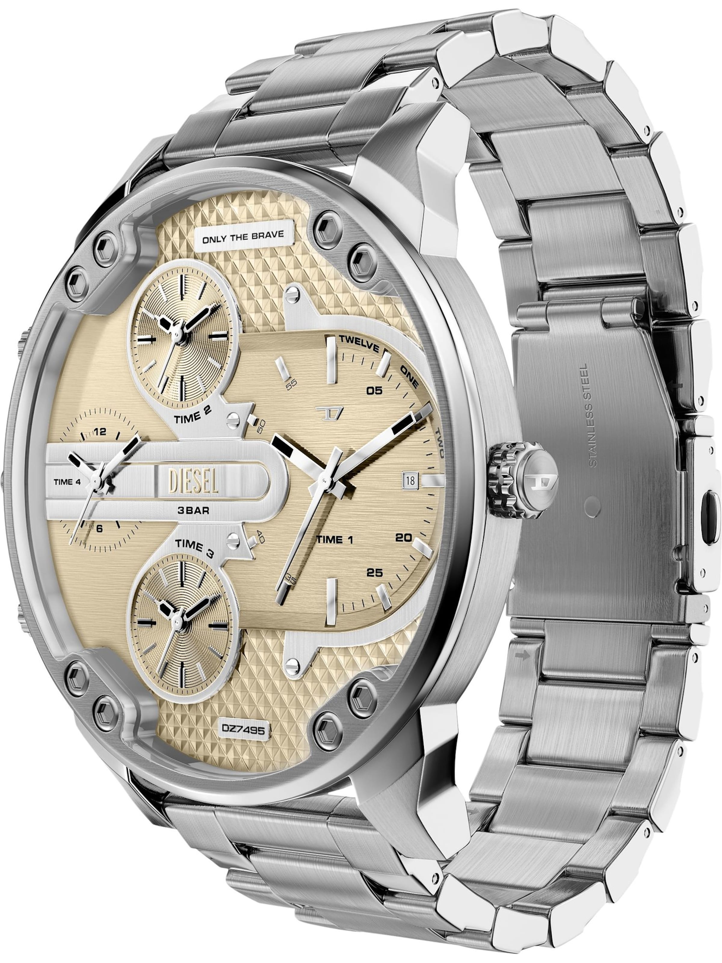 DIESEL Analog watch in Silver: front