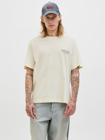 JACK & JONES Тениска 'JORYORK' в бяло