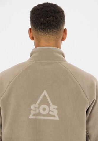 SOS Funktionele fleece-jas 'Munson' in Bruin