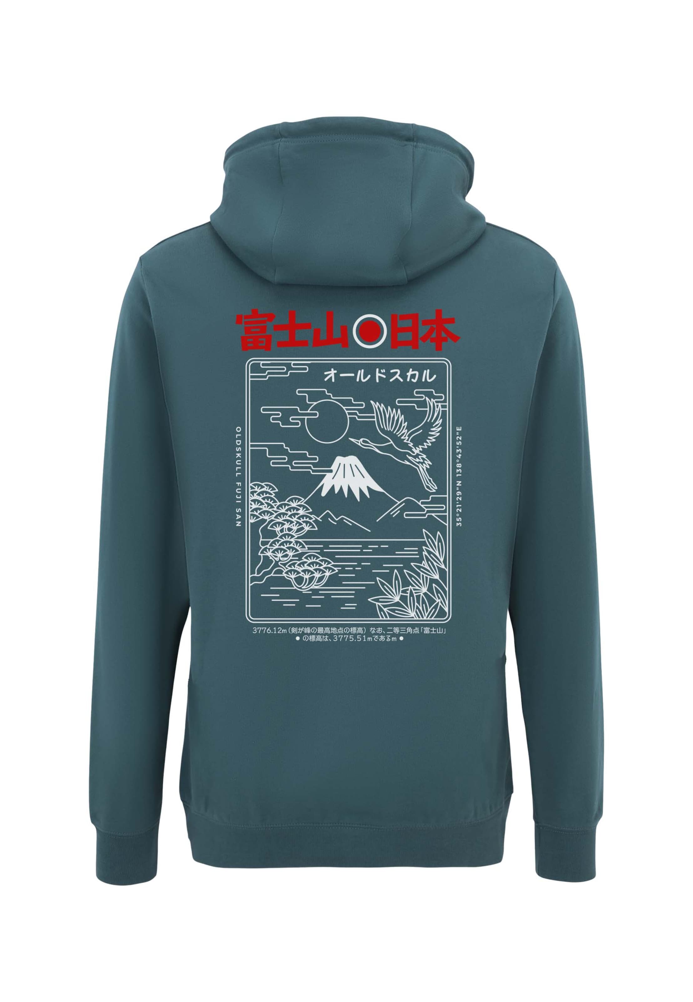 Oldskull Sweat jacket in Blue: front