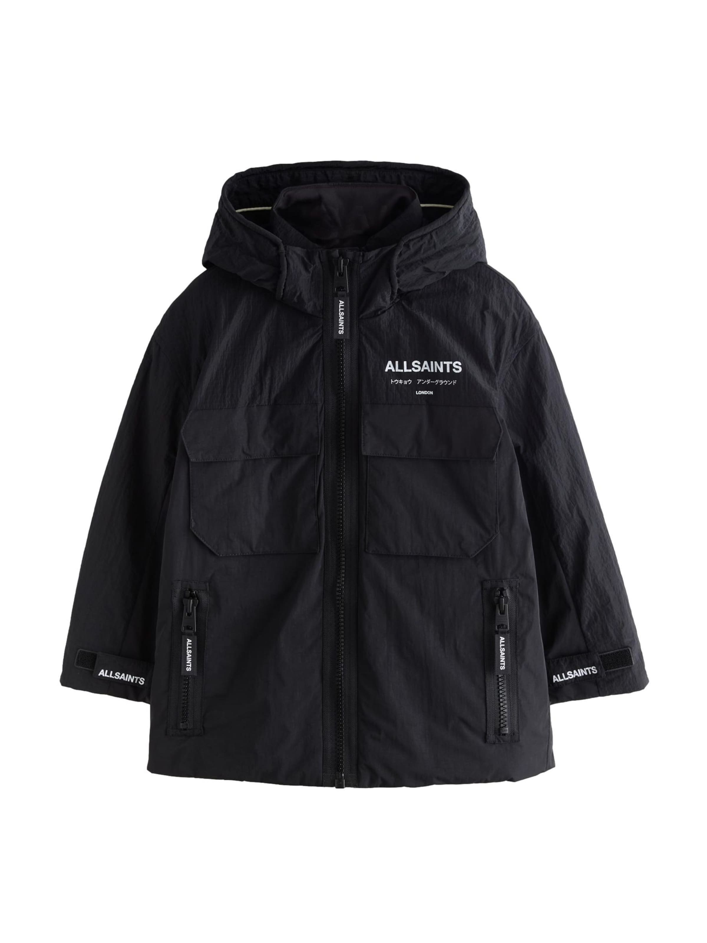 smALLSAINTS - Chaqueta de entretiempo en negro: frente