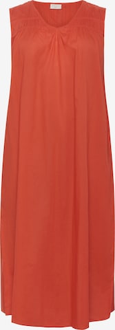 Robe 'Thia' KAFFE CURVE en rouge : devant