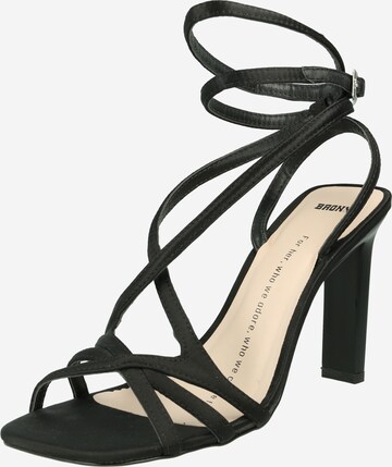 BRONX Strap Sandals 'Aladin' in Black: front