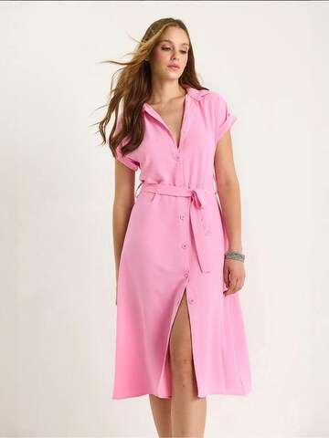 Bianco Lucci Jurk in Roze