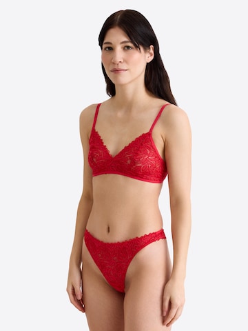Erlich Textil String 'Dreamy Lace' in Rot: Vorderseite