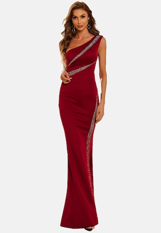 Moda Minx Abendkleid 'Whitney' in Rot: Vorderseite