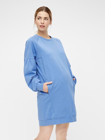 Robe MAMALICIOUS en bleu : devant