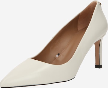 BOSS Black - Zapatos con plataforma 'Janet' en blanco: frente