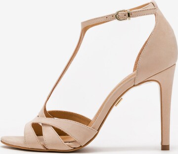 Sandalo di Kazar in beige: frontale