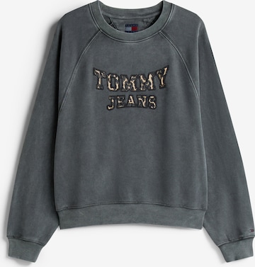 juoda Tommy Jeans Megztinis be užsegimo: priekis