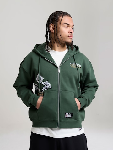 Veste de survêtement 'Respect The Game' AND1 en vert : devant