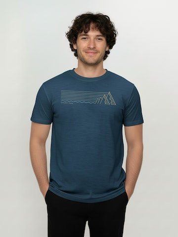 Maglia funzionale ' Loom Nature Explore ' di GREENBOMB in blu: frontale