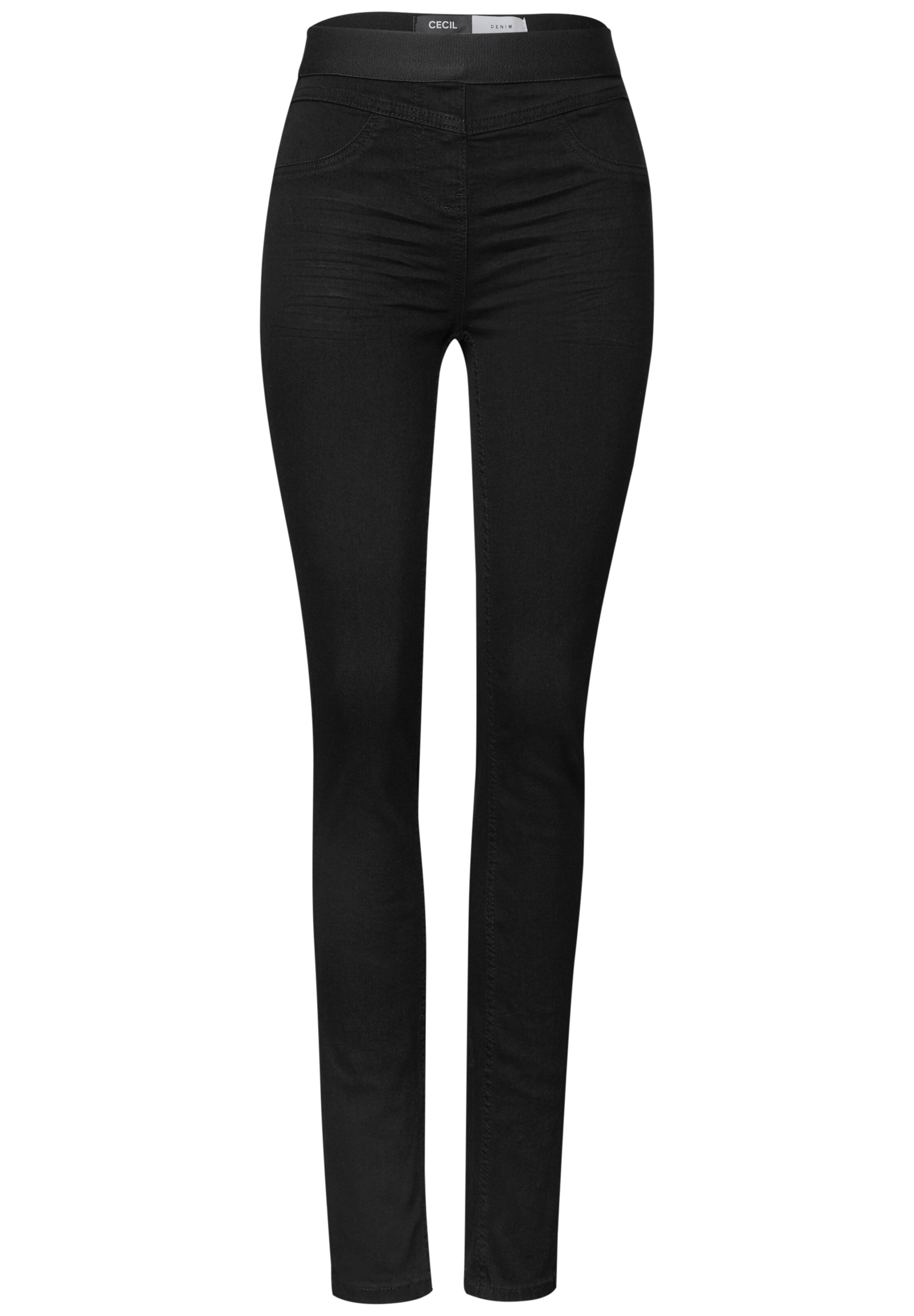 CECIL - Skinny Jeggings 'Vicky' en negro: frente