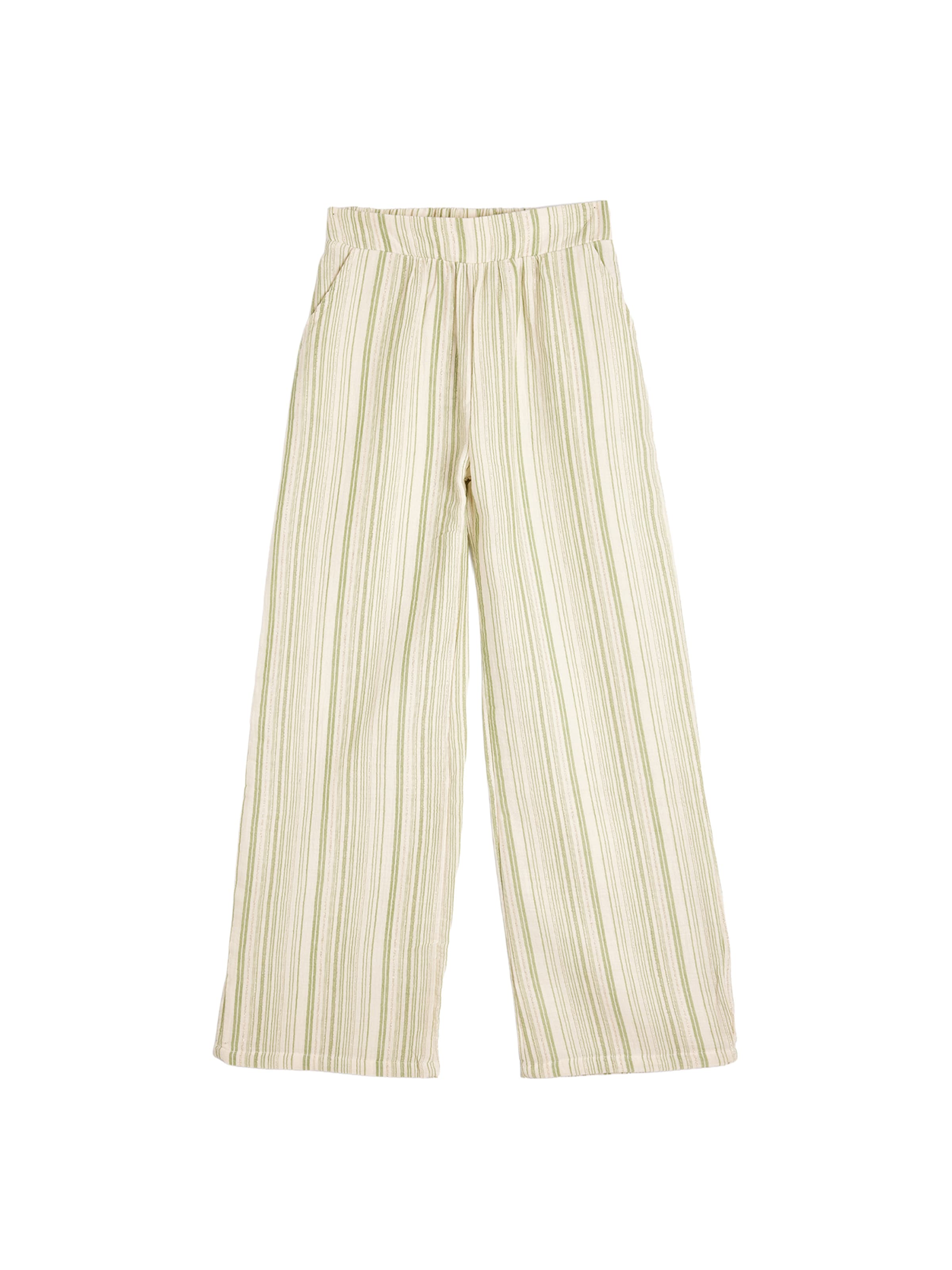 Koton Wide leg Pants in Green: front