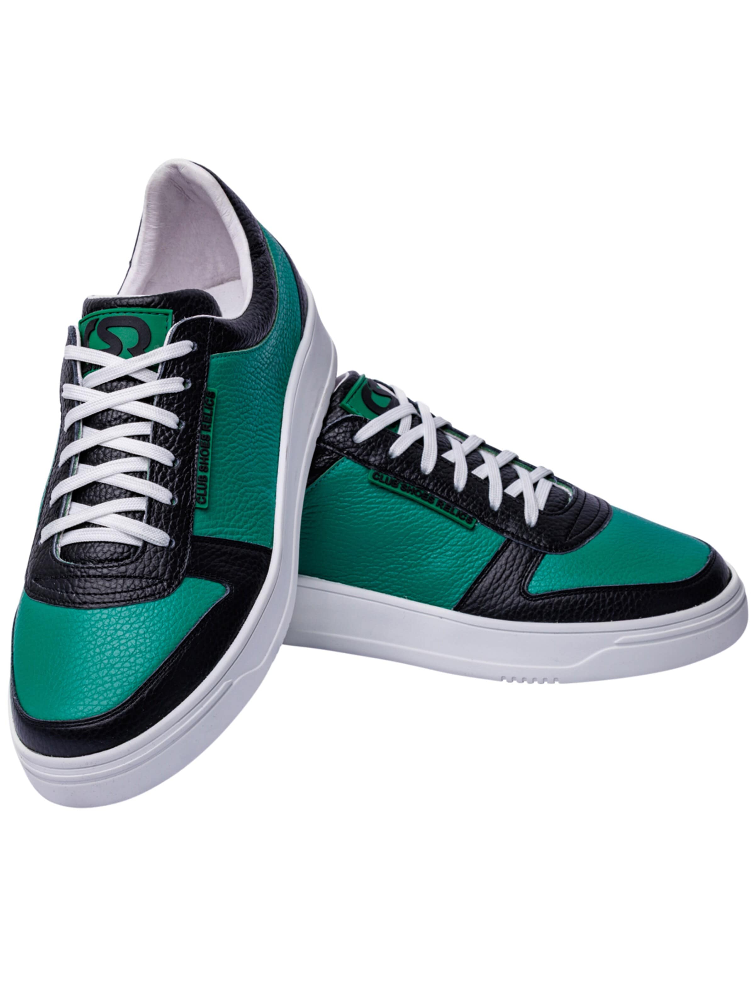 Club Shoes Relics Sneakersy niskie 'Mönchengladbach' w kolorze zielony
