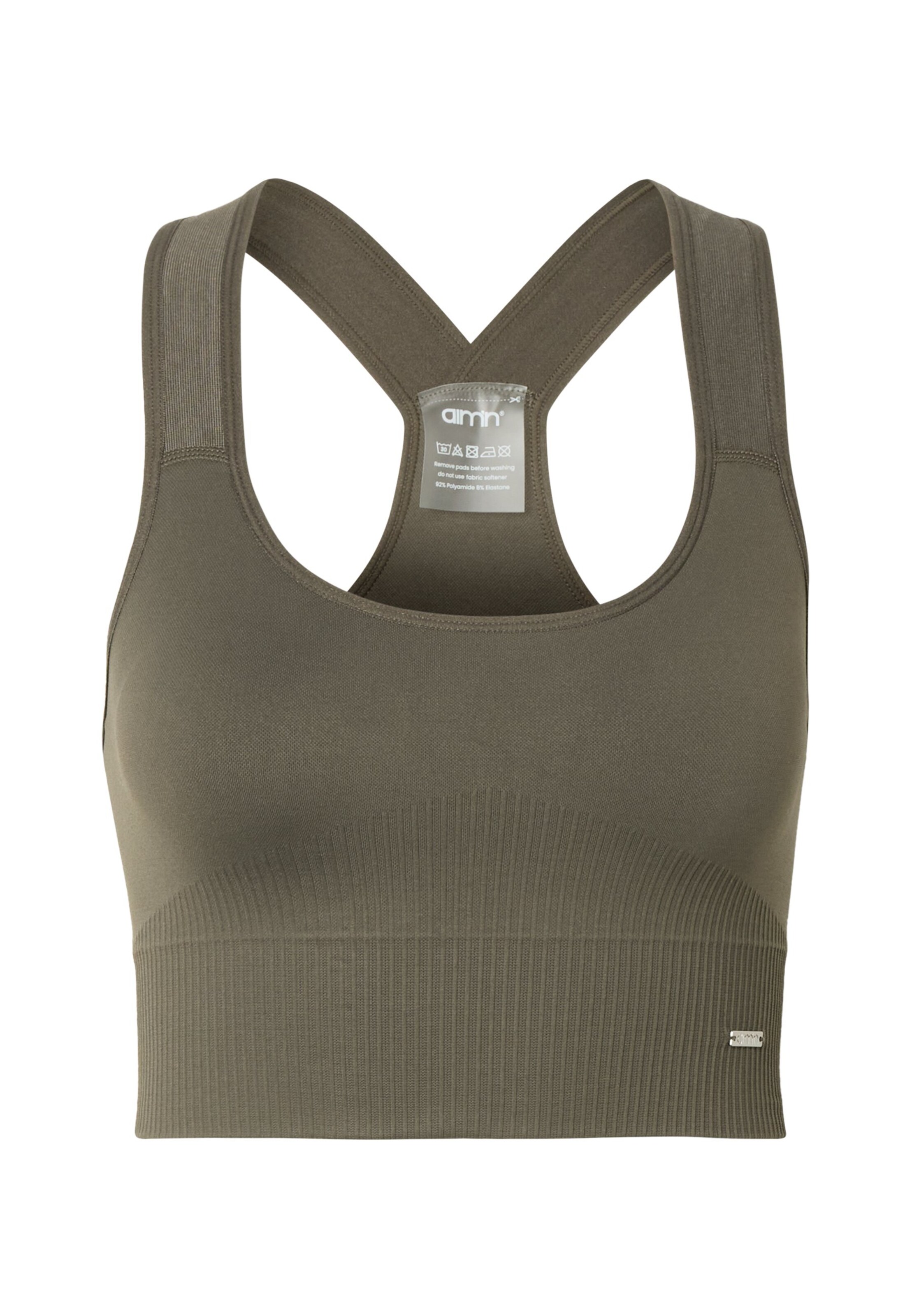 Aim'n - Bustier Sujetador deportivo en verde: frente