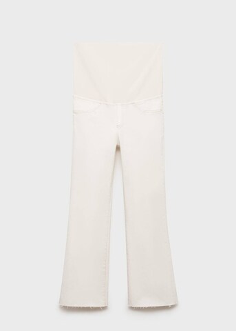 MANGO Bootcut Jeans 'Bootmum' in Weiß